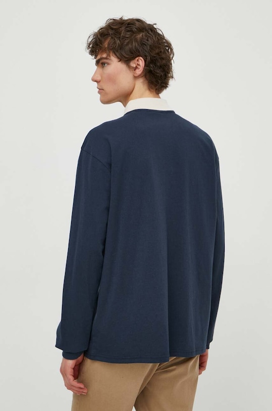 Одежда Хлопковый лонгслив Dickies YORKTOWN RUGBY LS DK0A4YRA тёмно-синий