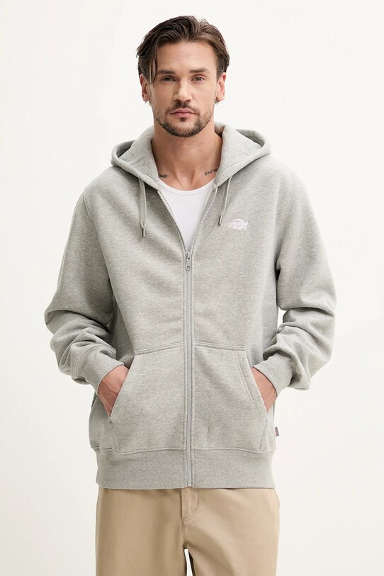 Μπλούζα Dickies SUMMERDALE ZIP THROUGH με κουκούλα γκρί DK0A4YQA