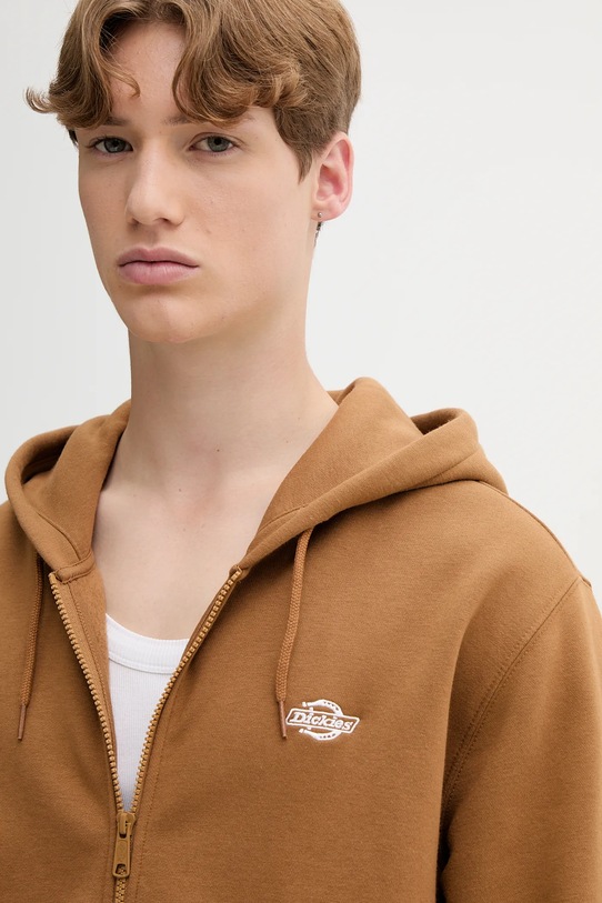Dickies bluza SUMMERDALE ZIP THROUGH brązowy DK0A4YQA