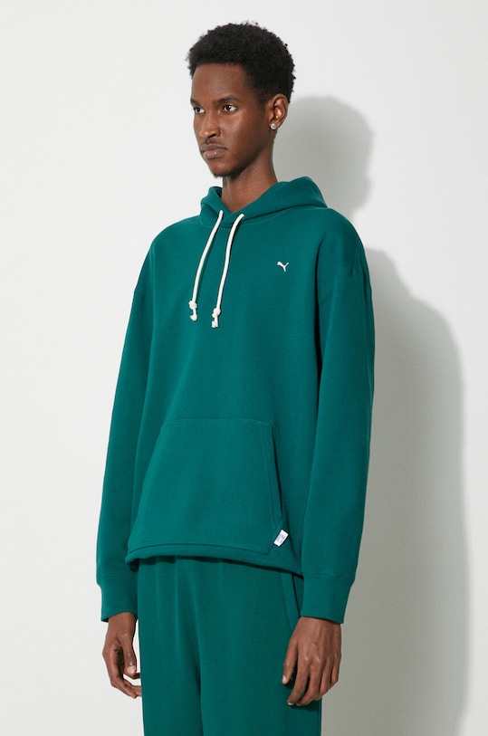 Puma hanorac de bumbac MMQ turcoaz 624011