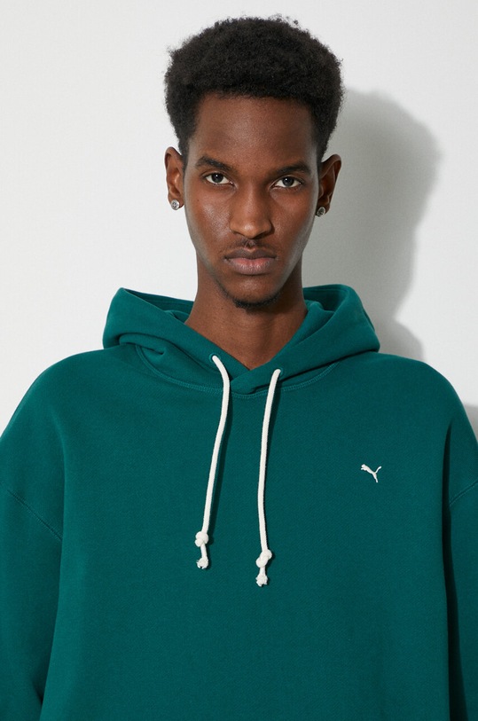 Puma hanorac de bumbac MMQ 624011 turcoaz