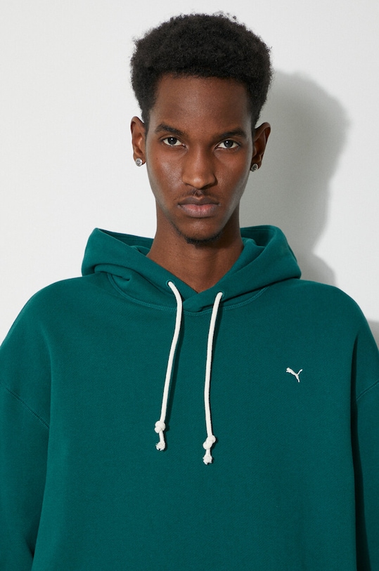 Puma hanorac de bumbac MMQ 624011 turcoaz