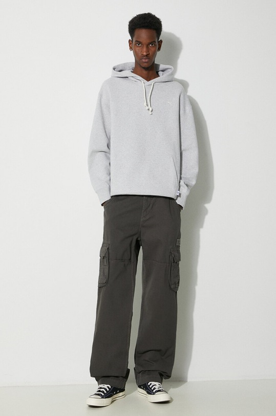 Хлопковая кофта Puma 624011 серый SS24