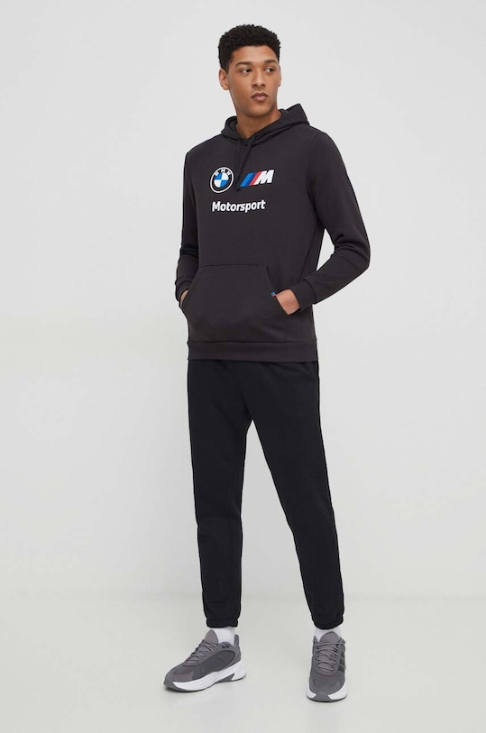 Pulover Puma x BMW Motorsport 624162 črna SS24