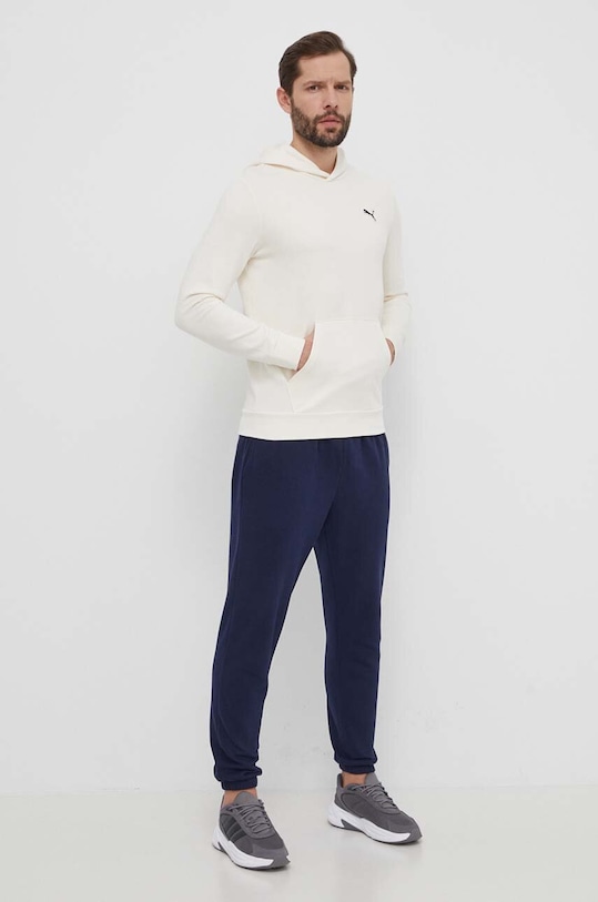 Puma bluza bawełniana BETTER ESSENTIALS 675978 beżowy SS24