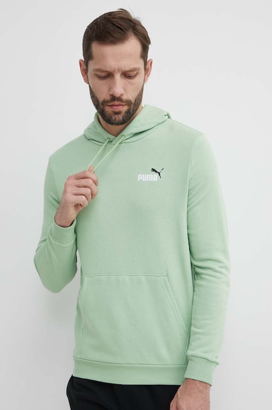 Суичър Puma с качулка зелен 680990