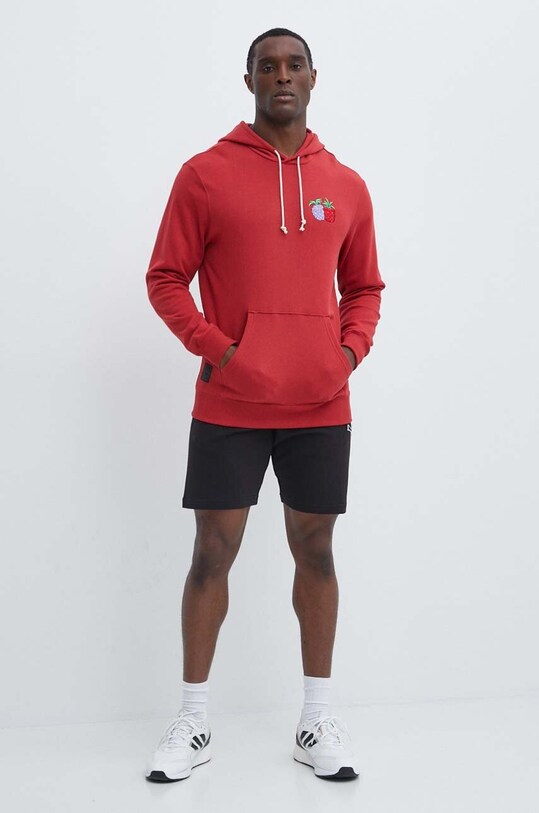 Bavlněná mikina Puma X ONE PIECE 624666 červená SS24