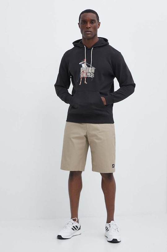 Puma hanorac de bumbac X ONE PIECE 624666 negru SS24