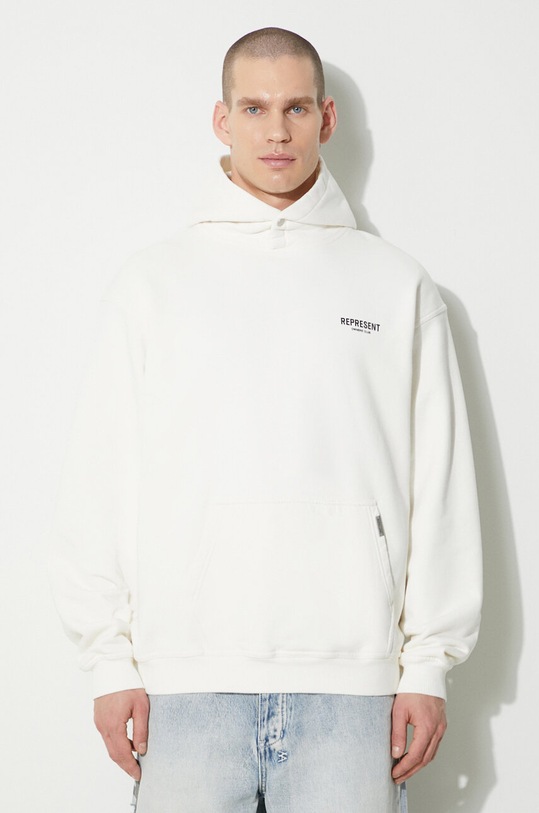 Represent cotton sweatshirt Owners Club Hoodie cotton beige OCM407.72