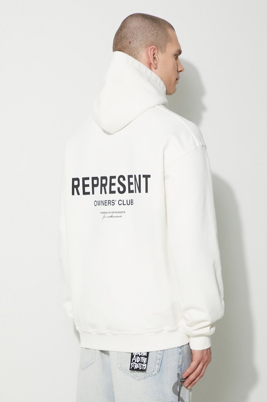 Clothing Represent cotton sweatshirt Owners Club Hoodie OCM407.72 beige