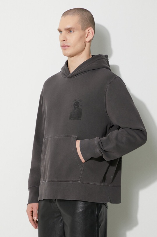 Clothing KSUBI cotton sweatshirt portal kash hoodie MPS24FL011 gray