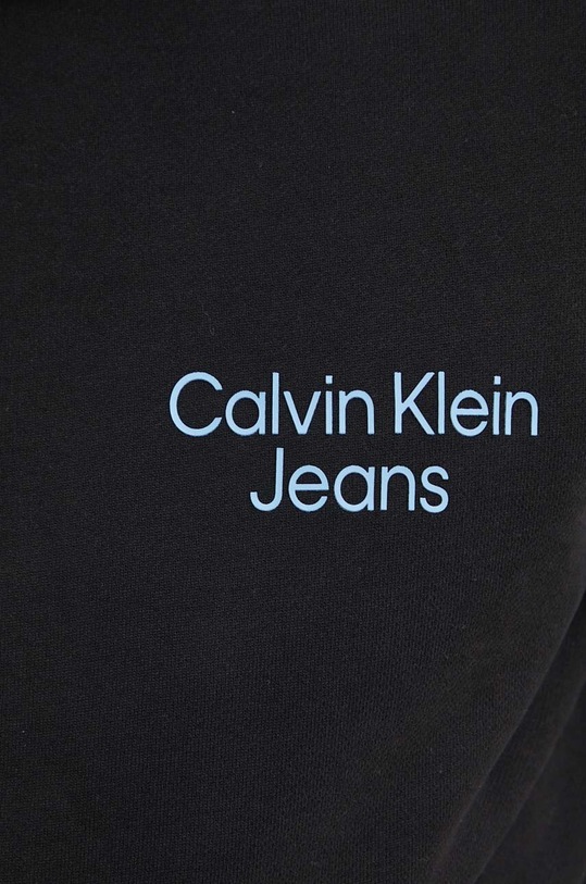 Calvin Klein Jeans hanorac de bumbac J30J325161 negru