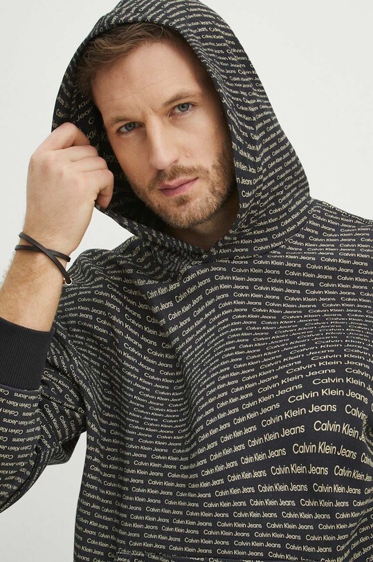 Хлопковая кофта Calvin Klein Jeans чёрный J30J325350