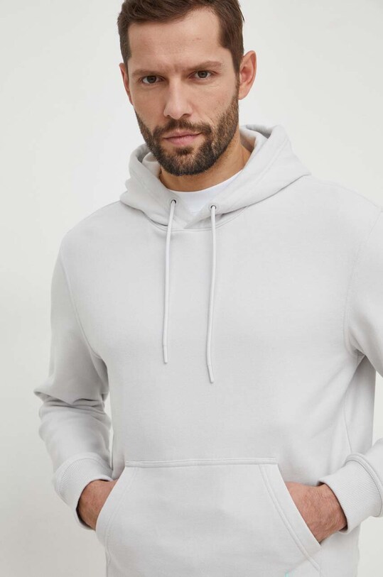 Pamučna dukserica Calvin Klein Jeans siva J30J325698