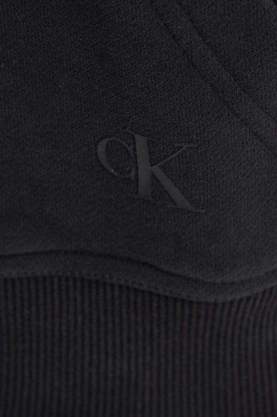 Bavlnená mikina Calvin Klein Jeans čierna J30J325698