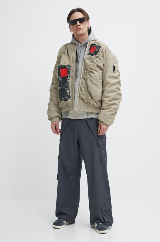 A-COLD-WALL* bluza bawełniana Strand Hoodie ACWMW186 szary SS24