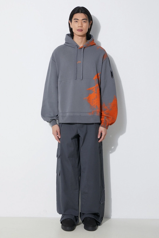 Βαμβακερή μπλούζα A-COLD-WALL* Brushstroke Hoodie ACWMW183 γκρί SS24