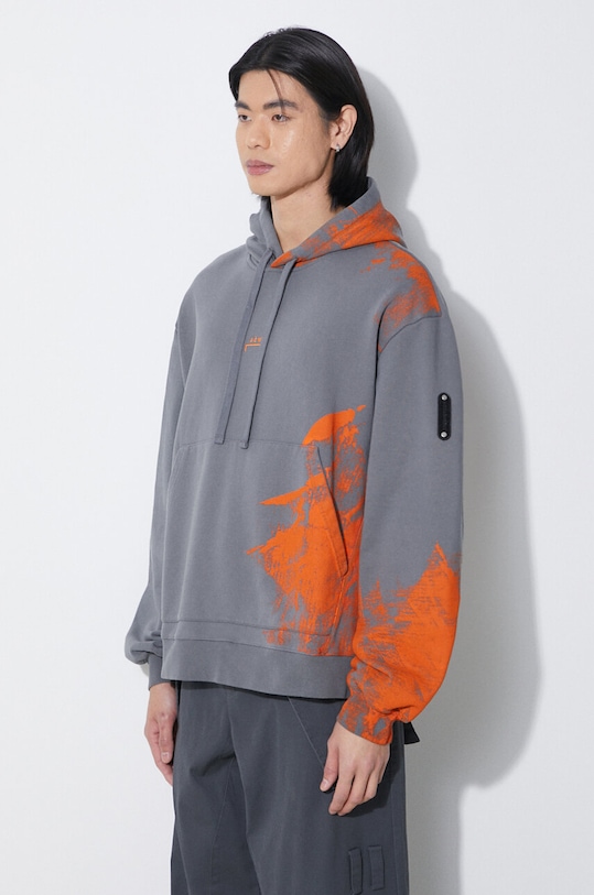 A-COLD-WALL* cotton sweatshirt Brushstroke Hoodie gray ACWMW183