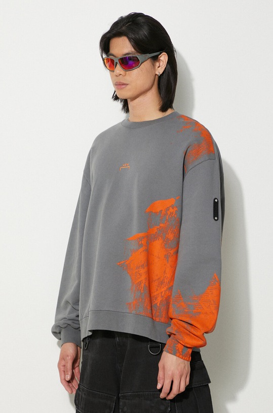 A-COLD-WALL* cotton sweatshirt Brushstroke Crewneck gray ACWMW184
