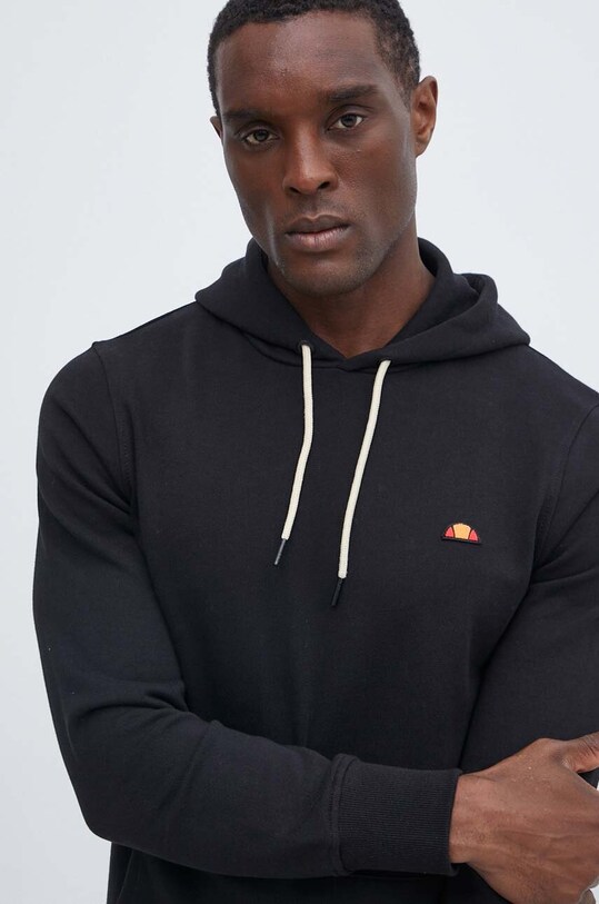Bavlnená mikina Ellesse Koda OH Hoody čierna SHR16446
