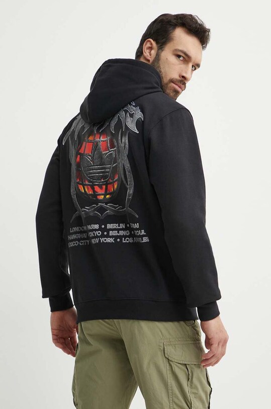 adidas Originals bluza bawełniana nadruk czarny IS0203