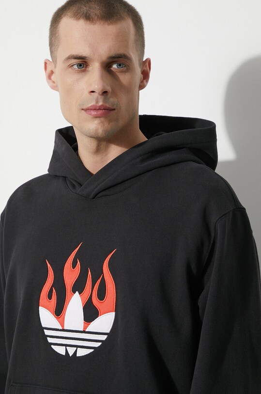Хлопковая кофта adidas Originals IS0208 чёрный