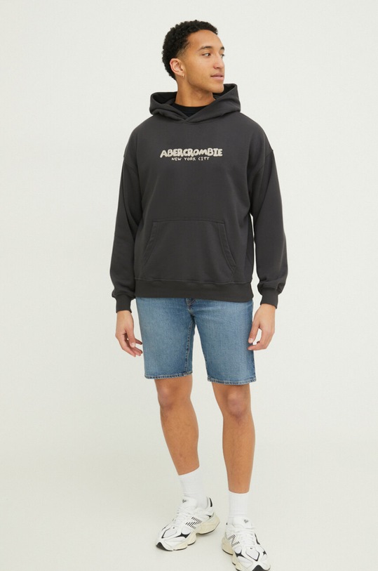Mikina Abercrombie & Fitch KI122.4069.410 černá SS24