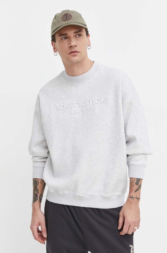 Abercrombie & Fitch bluza aplikacja szary KI122.4071.400