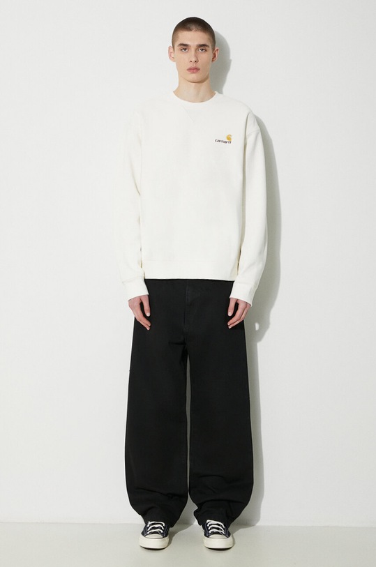 Carhartt WIP sweatshirt American Script Sweat I025475.D6XX beige SS24