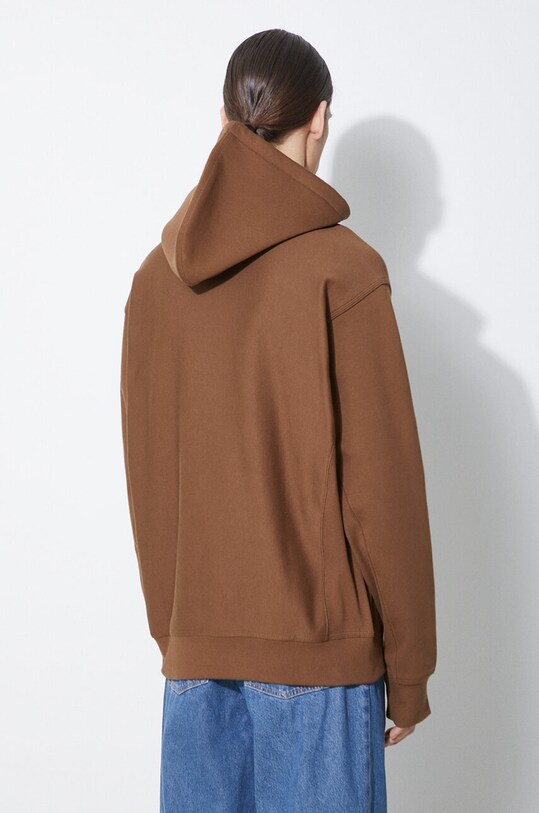 Oblečenie Mikina Carhartt WIP Hooded American Script Sweat I028279.1ZDXX hnedá