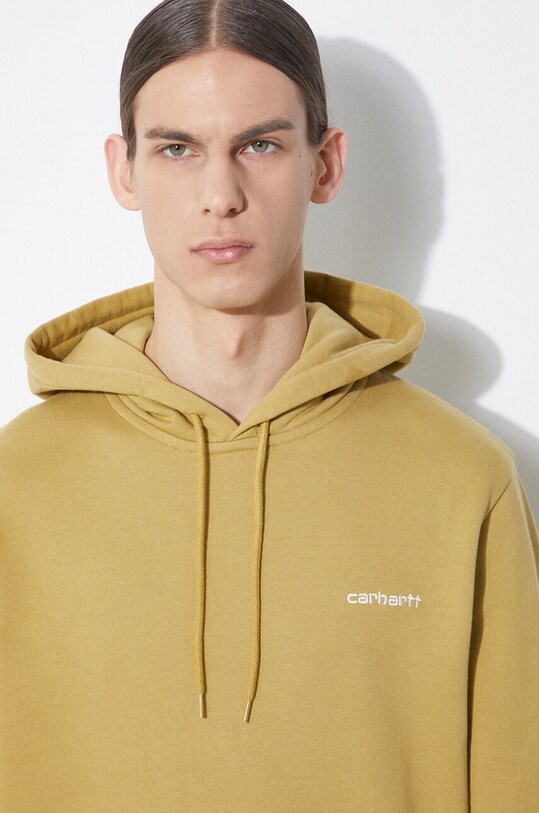 Кофта Carhartt WIP Hooded Script Embroidery Sweat I033658.22WXX бежевий