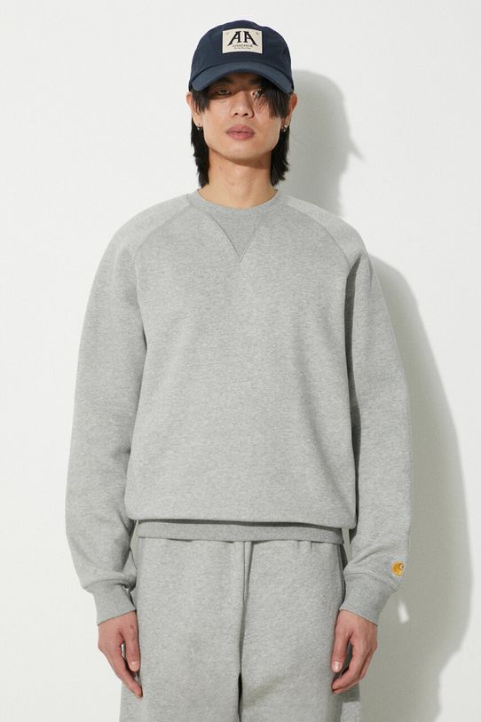 Суичър Carhartt WIP Chase Sweat изчистен сив I033660.00MXX
