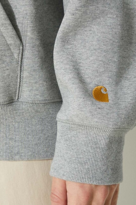 Odzież Carhartt WIP bluza Hooded Chase Sweat I033661.00MXX szary