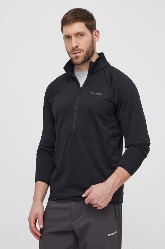 Marmot bluza sportowa Leconte Fleece z elastanem czarny M15381
