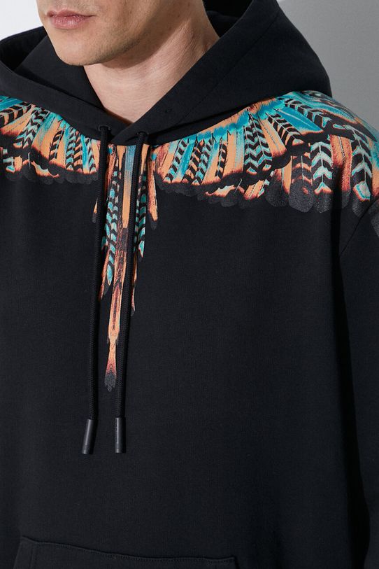 Bavlnená mikina Marcelo Burlon Grizzly Wings Regular Hoodie CMBB007S24FLE0021020