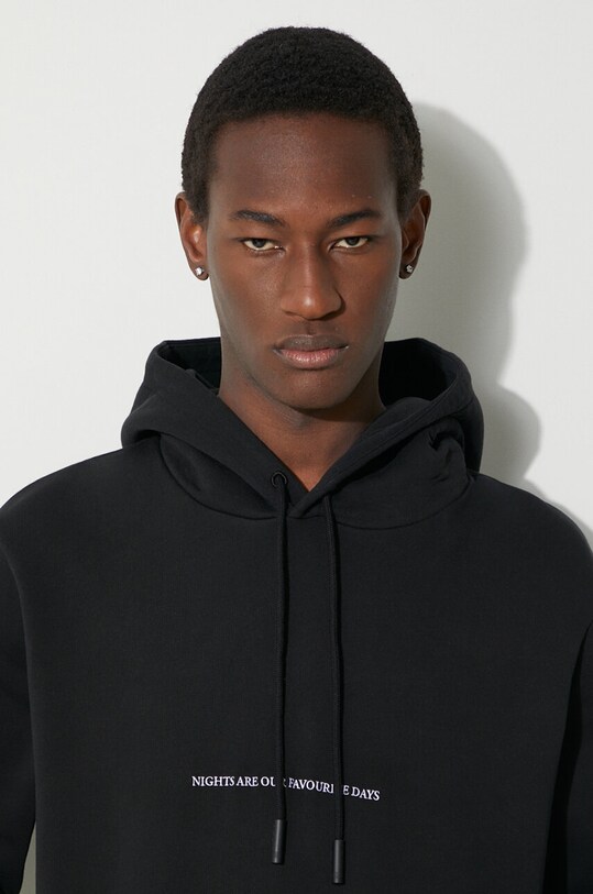 Pamučna dukserica Marcelo Burlon Party Quote Regular Hoodie CMBB007S24FLE0051001 crna