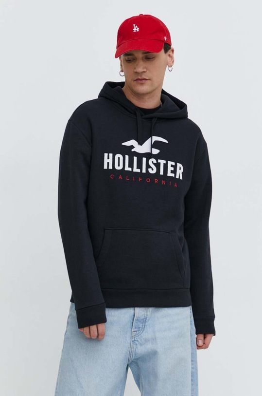 Mikina Hollister Co. s kapucňou čierna KI322.4051.900