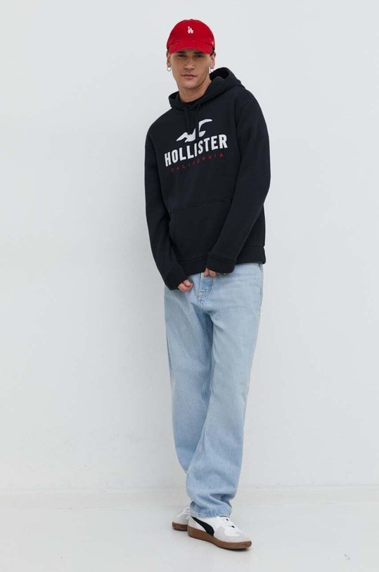 Mikina Hollister Co. KI322.4051.900 čierna SS24