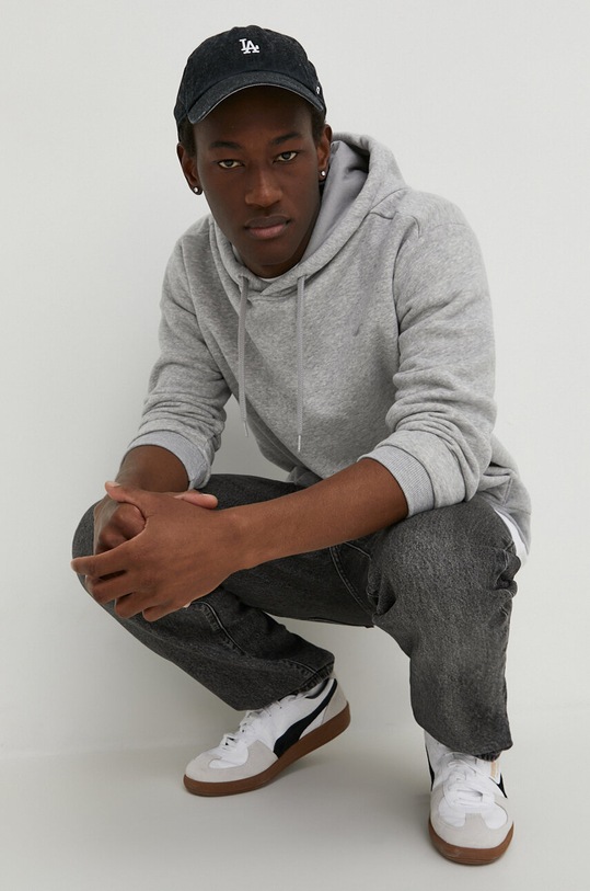 Μπλούζα Hollister Co. KI322.4053.122 γκρί