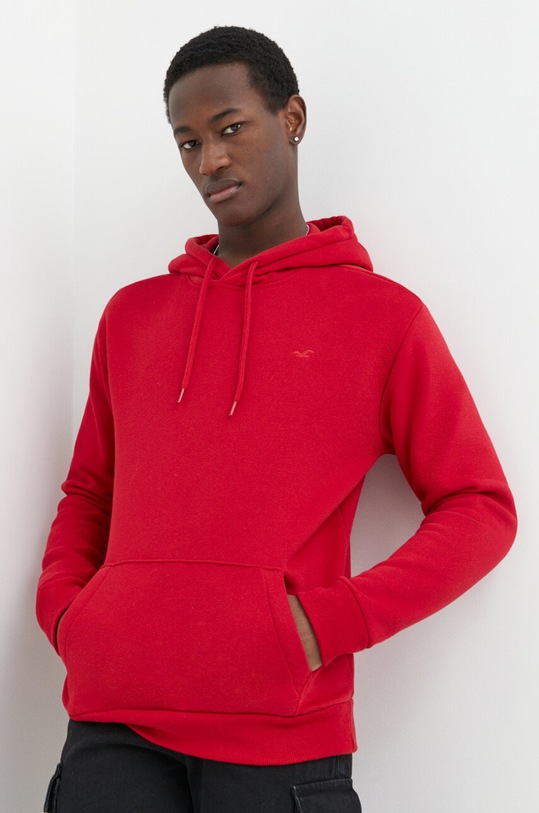 Μπλούζα Hollister Co. χωρίς κουκούλα κόκκινο KI322.4053.500