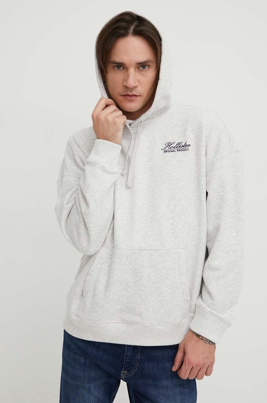 Hollister Co. bluza z kapturem szary KI322.4056.112