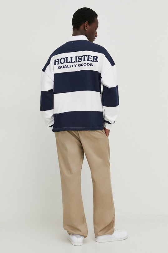 Μπλούζα Hollister Co. χωρίς κουκούλα σκούρο μπλε KI322.4061.200