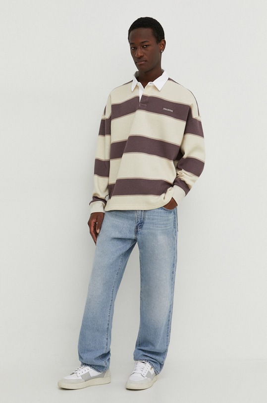 Μπλούζα Hollister Co. KI322.4061.411 μπεζ SS24