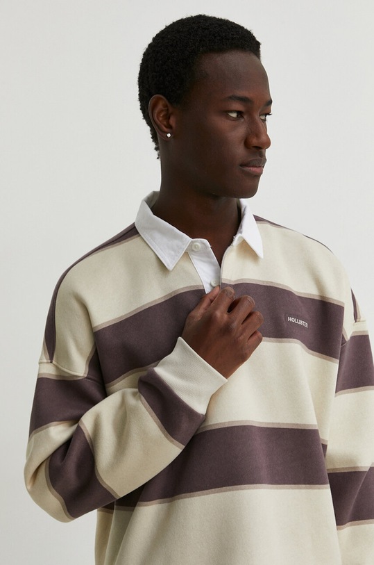 Μπλούζα Hollister Co. μπεζ KI322.4061.411