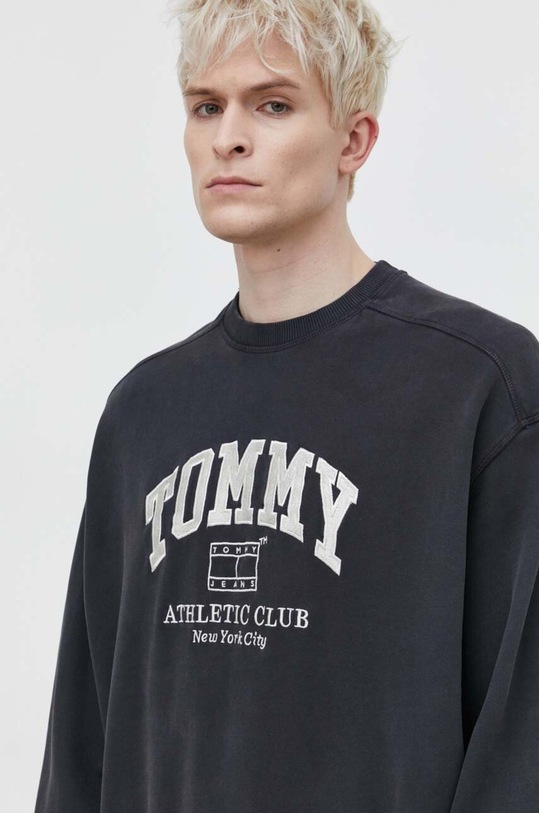 Tommy Jeans bluza bawełniana szary DM0DM18635
