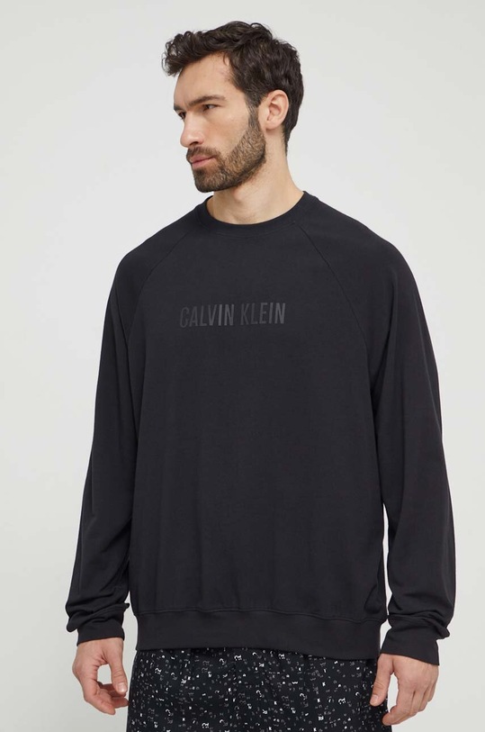 Calvin Klein Underwear longsleeve lounge z elastanem czarny 000NM2568E