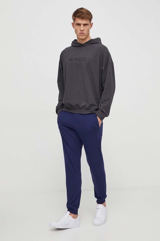 Calvin Klein Underwear kapucnis pulcsi otthoni viseletre 000NM2569E szürke SS24