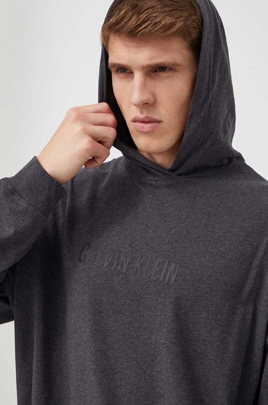 Calvin Klein Underwear kapucnis pulcsi otthoni viseletre szürke 000NM2569E