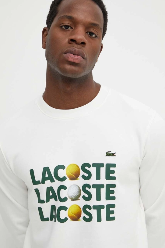 Хлопковая кофта Lacoste бежевый SH7421