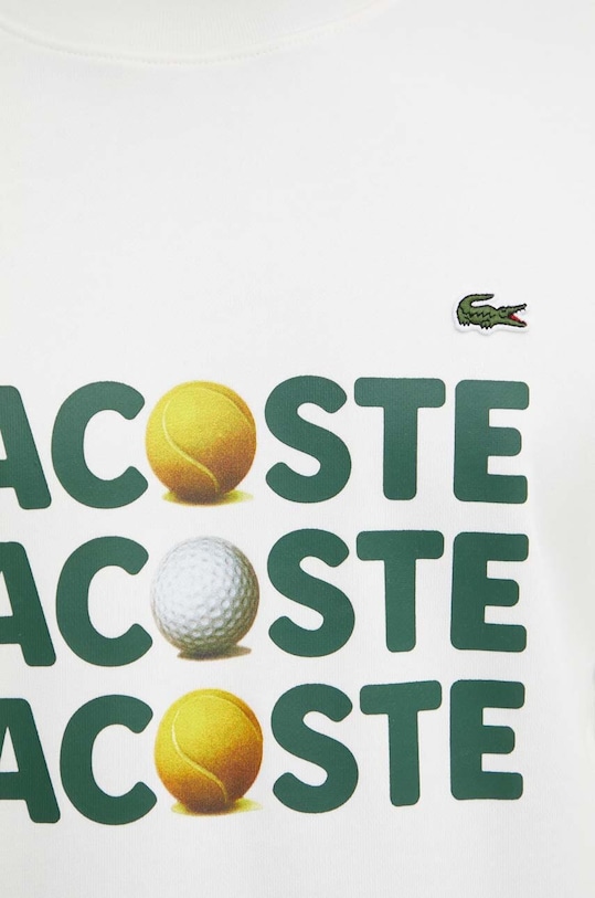 Bavlnená mikina Lacoste SH7421 béžová